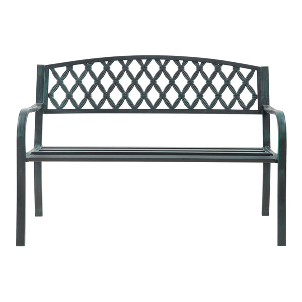 Banca gradina Opsasar 127x53,5x88 cm otel [casa.pro]