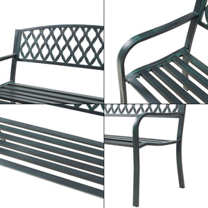 Banca gradina Opsasar 127x53,5x88 cm otel [casa.pro]