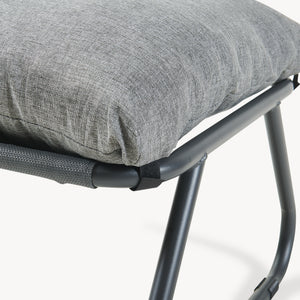 Set 2 piese mobilier gradina fotoliu cu suport picioare Malmö [casa.pro] 
