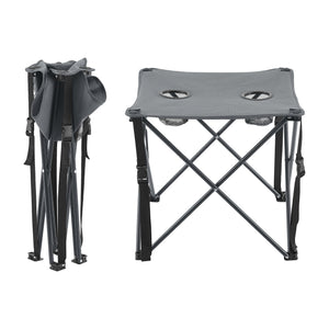 Set camping pliabil Banzi 1 masa si 2 scaune textil [casa.pro]