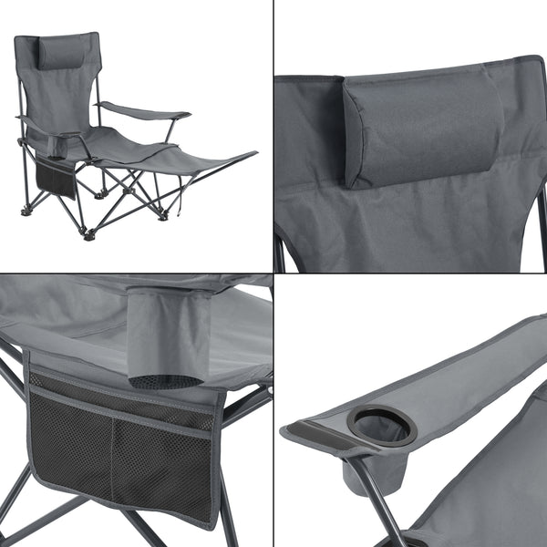 Set camping Bellante 1 masa si 2 scaune pliante otel poliester [casa.pro]