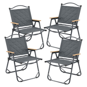 Set 5 piese mobilier gardina Botrugno 1 masa fixa si 4 scaune pliabile aluminiu textil  [casa.pro]