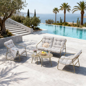 Set 5 piese mobilier gradina Kivanta [en.casa]