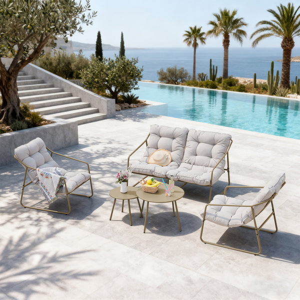 Set 5 piese mobilier gradina Kivanta [en.casa]