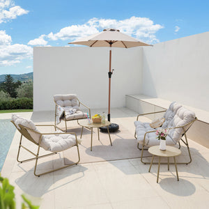 Set 5 piese mobilier gradina Kivanta [en.casa]