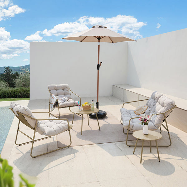 Set 5 piese mobilier gradina Kivanta [en.casa]