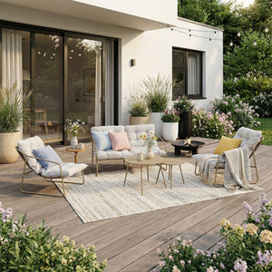 Set 5 piese mobilier gradina Kivanta [en.casa]