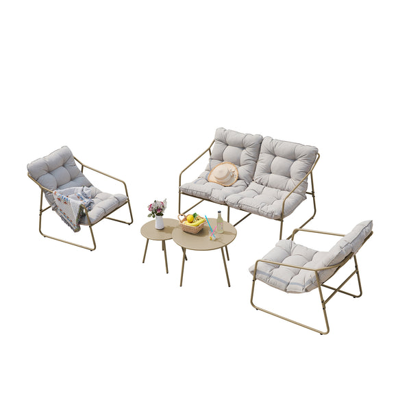 Set 5 piese mobilier gradina Kivanta [en.casa]