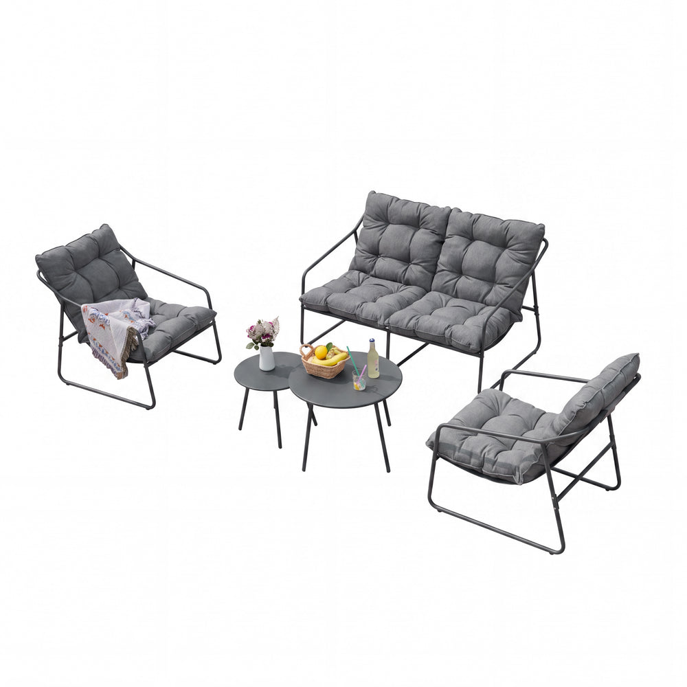 Set 5 piese mobilier gradina Kivanta [en.casa]