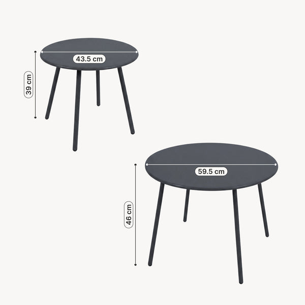 Set 5 piese mobilier gradina Kivanta [en.casa]