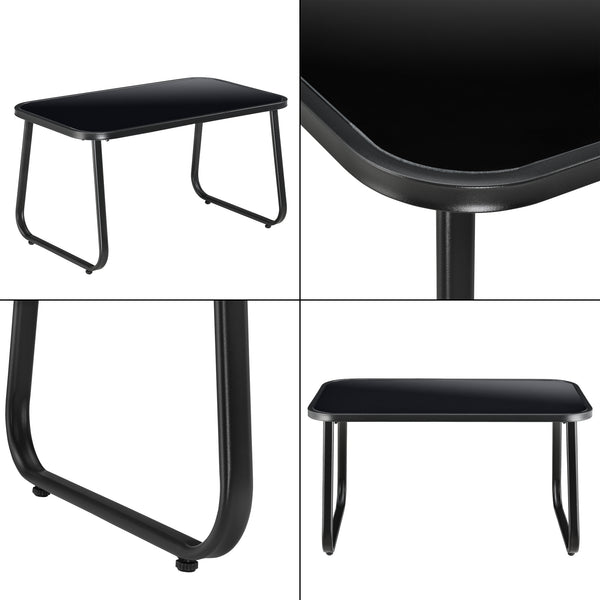 Set mobilier gradina Palencia masa 2 scaune banca culori diferite [en.casa] 