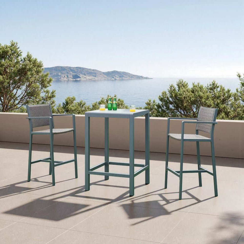 Bartischset Avise 3 - tlg. Aluminium [casa.pro] - premiumXL