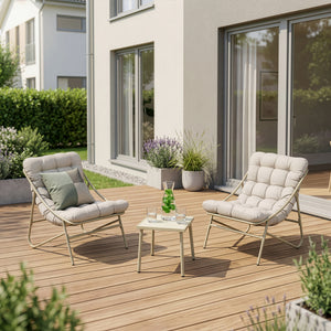 Set masa si 2 scaune gradina Trölleping [en.casa]
