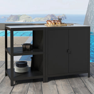 Set dulap si raft pentru exterior Bolognano [casa.pro]