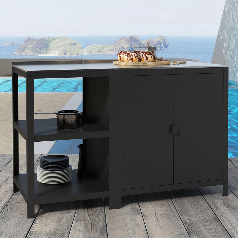 Set dulap si raft pentru exterior Bolognano [casa.pro]