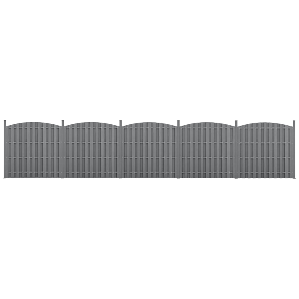 WPC Gartenzaun mit Rundbogen [neu.holz] - premiumXL