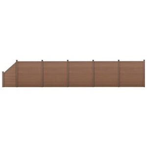 WPC Gartenzaun mit Schrägelement [neu.holz] - premiumXL