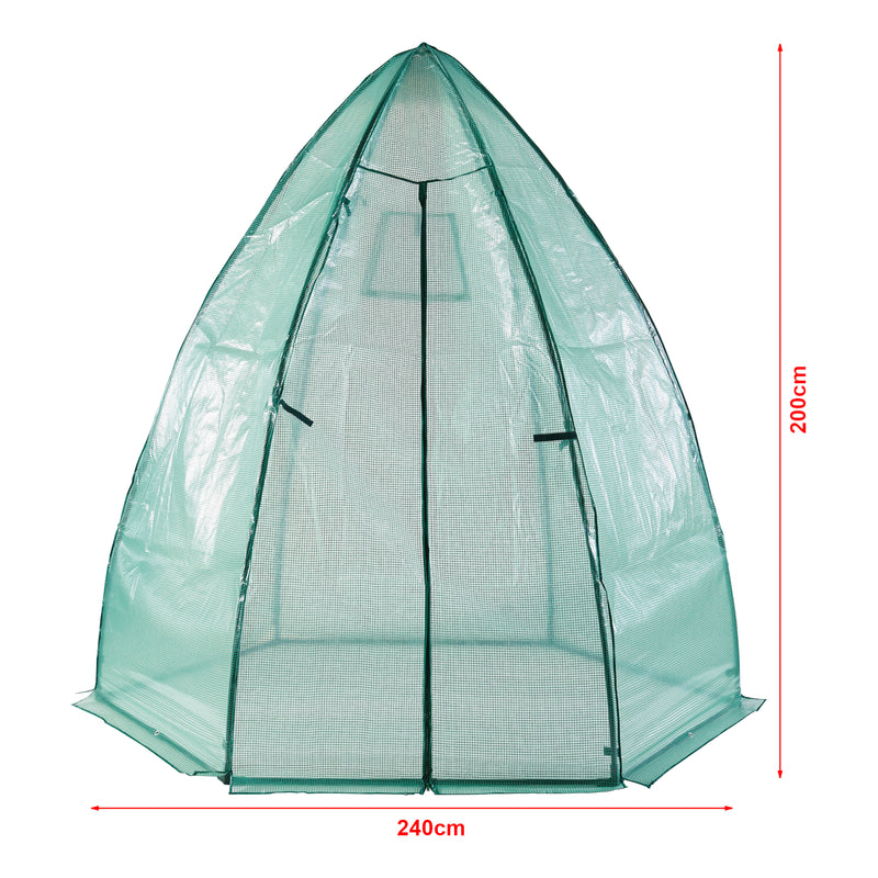 Schiță cotată Sera gradina Hunze 183 x 160 cm culori diferite [en.casa]