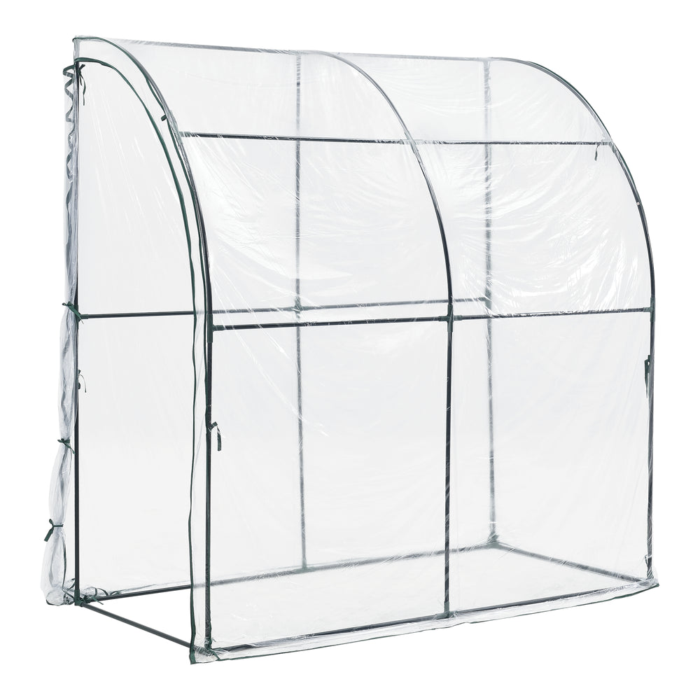 Sera gradina Juta 100 x 200 x 215 cm otel/PVC [en.casa]