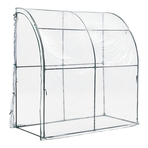 Sera gradina Juta 100 x 200 x 215 cm otel/PVC [en.casa]