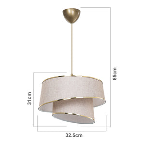 Lampa de plafon Wigan 1 x E27 20W Ø34 cm [lux.pro]