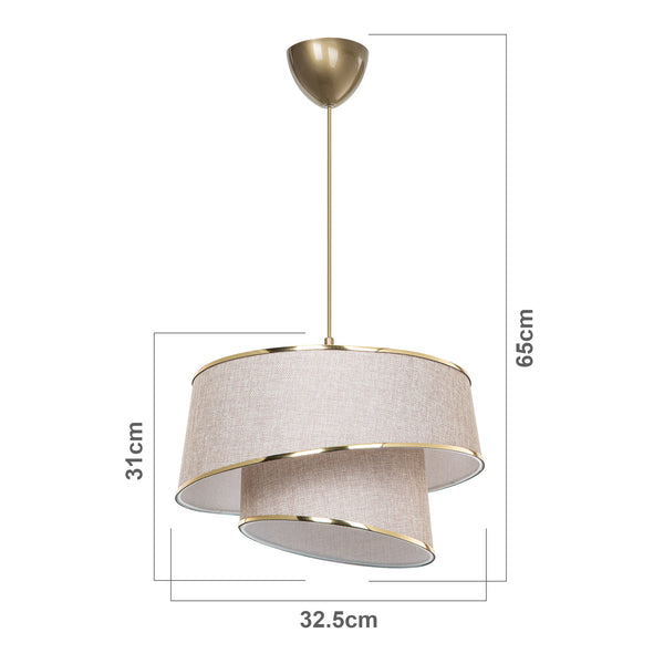 Lampa de plafon Wigan 1 x E27 20W Ø34 cm [lux.pro]