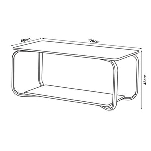 Masuta cafea Kolta 120x60x43 cm [en.casa]