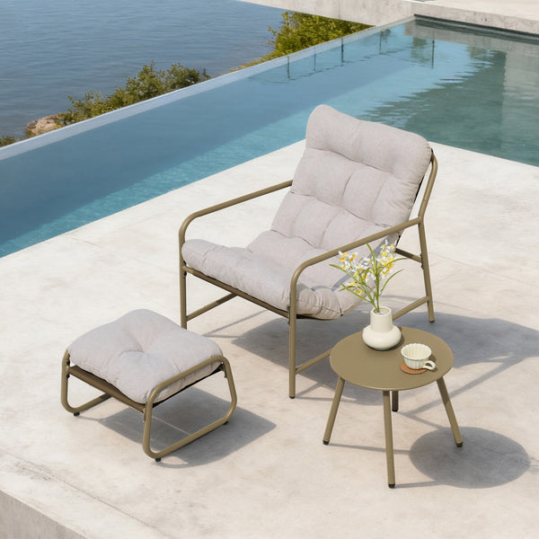 Set 3 piese mobilier gradina Trerdfjoa [en.casa]