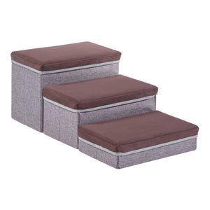 Scara caini Vojens 30kg MDF maro gri [en.casa]
