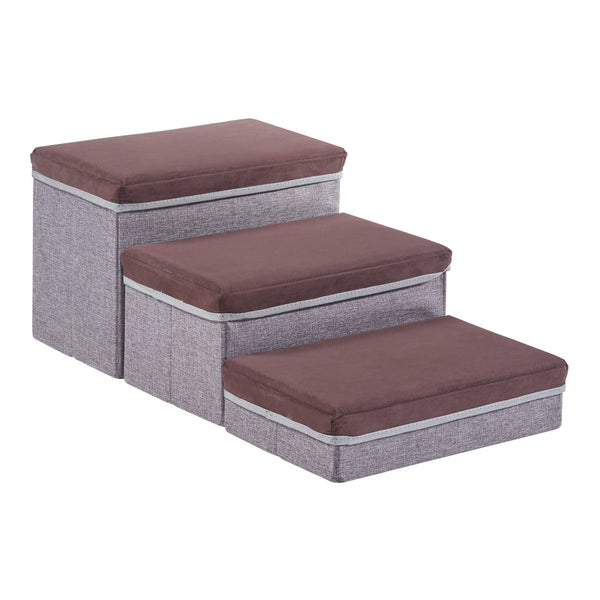 Scara caini Vojens 30kg MDF maro gri [en.casa]