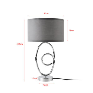 Lampa de masa crom/gri inaltimi diferite [lux.pro]
