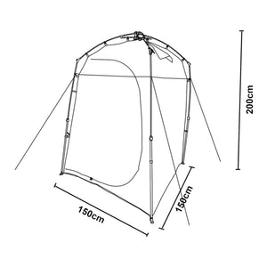 Cort dus Ayas 150x150x200cm [pro.tec]
