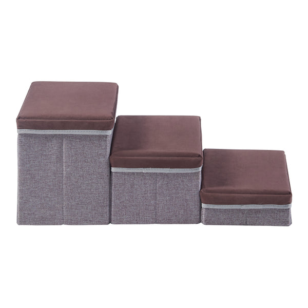 Scara caini Vojens 30kg MDF maro gri [en.casa]