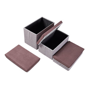 Scara caini Vojens 30kg MDF maro gri [en.casa]