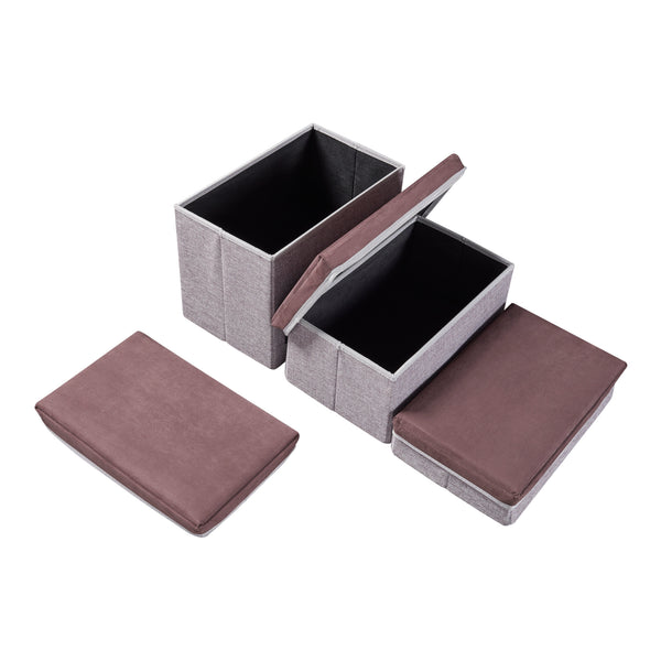 Scara caini Vojens 30kg MDF maro gri [en.casa]