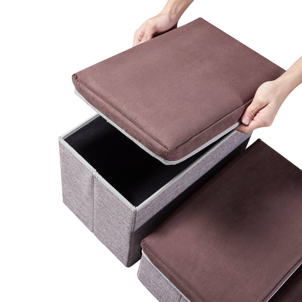 Scara caini Vojens 30kg MDF maro gri [en.casa]