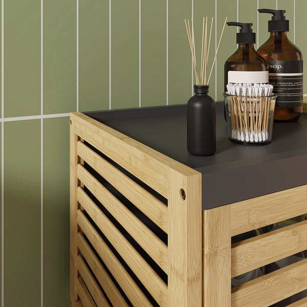 Raft baie Kydesby bambus natur/gri [en.casa]