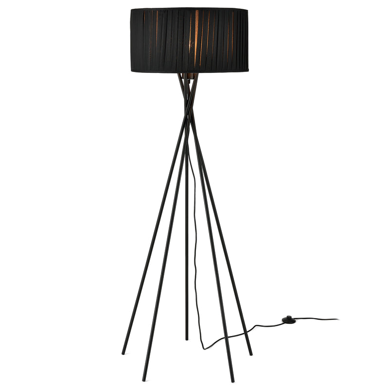 Schiță cotată Lampa de podea Black Mikado 155 cm iluminat sufragerie  negru [lux.pro]