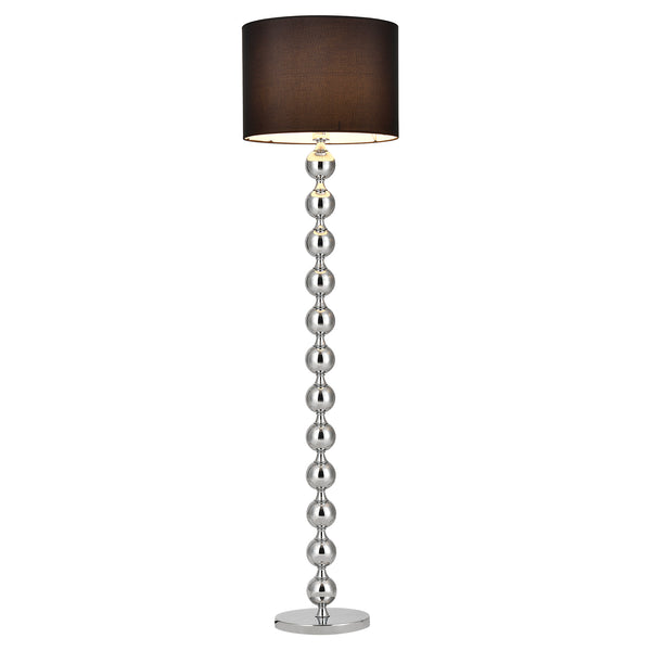 Lampa podea Spheric Black 1 x E 27 crom/negru [lux.pro]