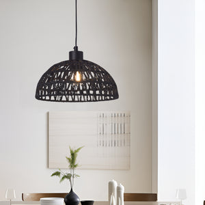 Lampa de plafon Alton 156 cm 1 x E27 60W metal ratan [lux.pro]