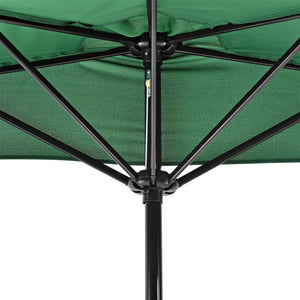 Umbrela semicirculara HU300 Eger 300x150x30 cm [casa.pro]
