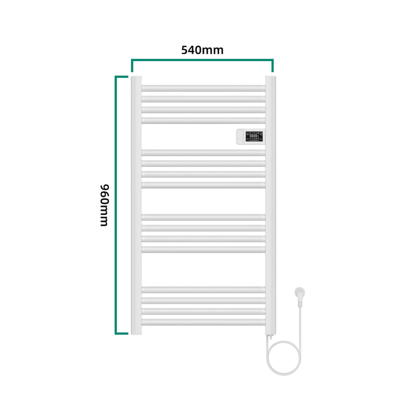 Schiță cotată Radiator electric Follo 96x54x4,3cm 500W culori diferite [pro.tec]