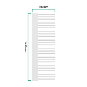 Radiator portprosop Kviteseid 50mm otel  [neu.haus]