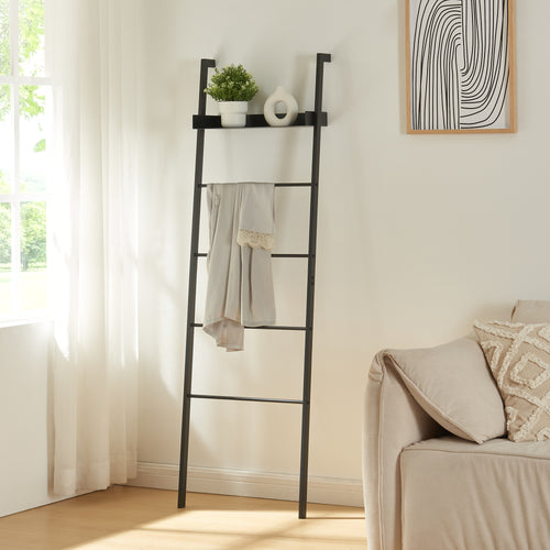 Raft scara de perete Øksnes 160x50x27,5cm otel [en.casa]