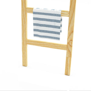 Suport prosoape Luumäki 120x47x2cm lemn design scara culori diferite [en.casa]