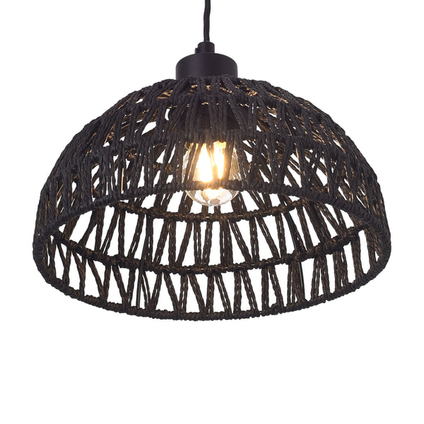 Lampa de plafon Alton 156 cm 1 x E27 60W metal ratan [lux.pro]