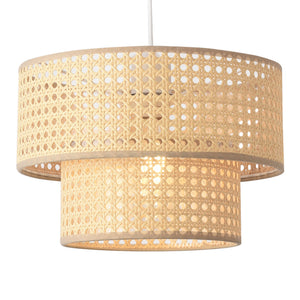 Lampa de plafon Ascot 160cm 1 x E27 max 60W alb efect ratan [lux.pro]