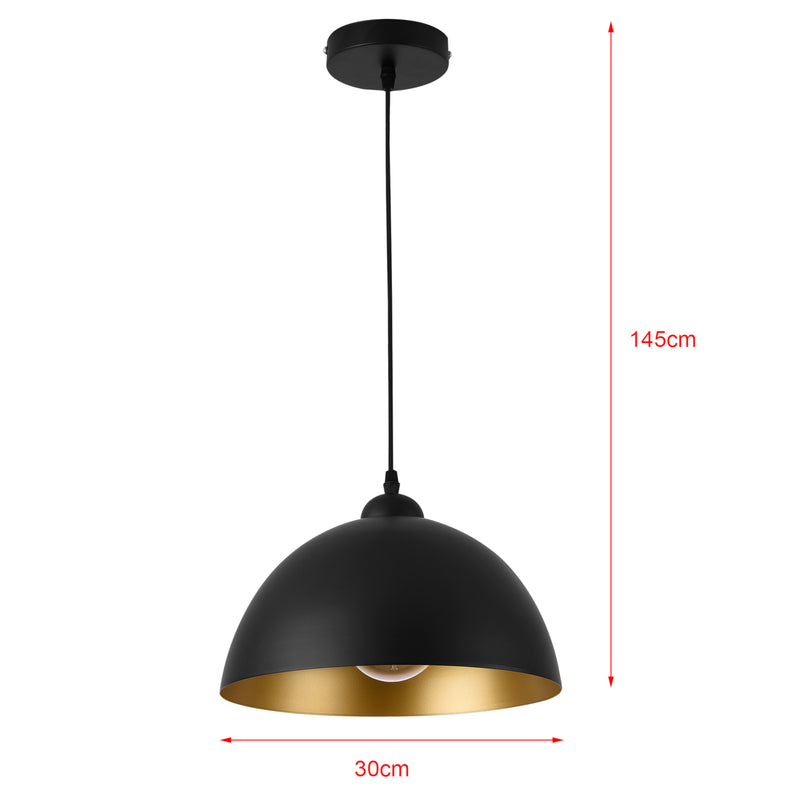 Schiță cotată Set 2 bucati lustra Toulon 60W culori diferite [lux.pro]