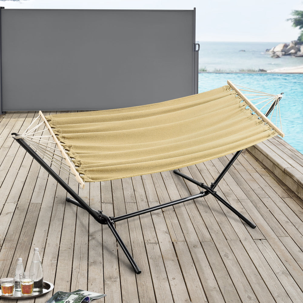 Hängematte Surte mit Gestell 200x100 cm [en.casa] - premiumXL