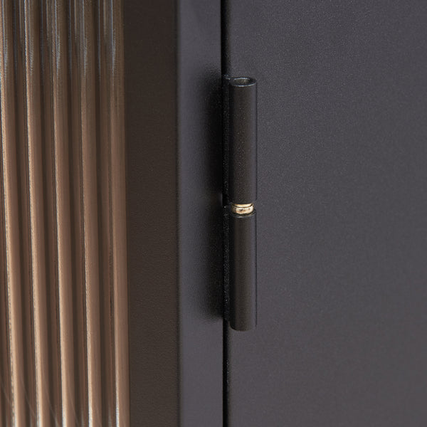 Dulap de perete cu usa sticla canelata Zundert 60x35x15 cm [en.casa]